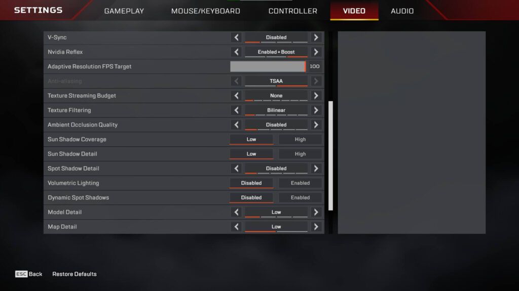 apex legends best settings for fps on laptop