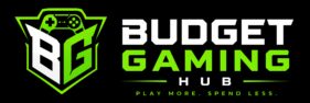 Budget Gaming Hub logo with green gaming controller design