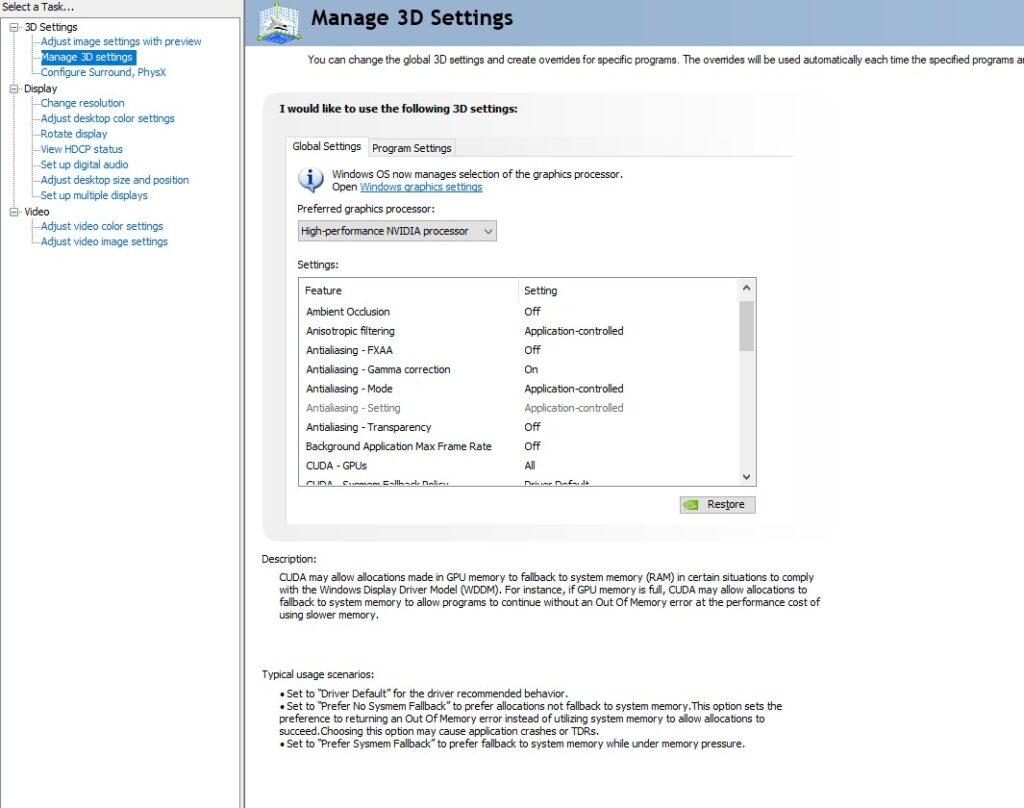 nvidia control panel settings for apex legends fps boost laptop