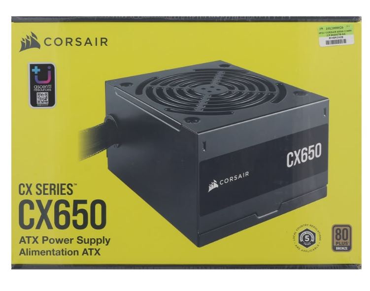 corsair cx650m semi modular power supply for gaming pc builds