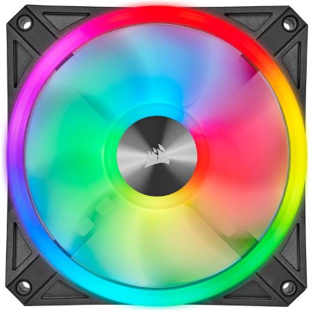 corsair qx120 rgb premium gaming pc fan with icue link support