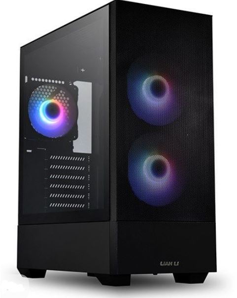 lian li lancool gaming pc case with mesh airflow and cable management