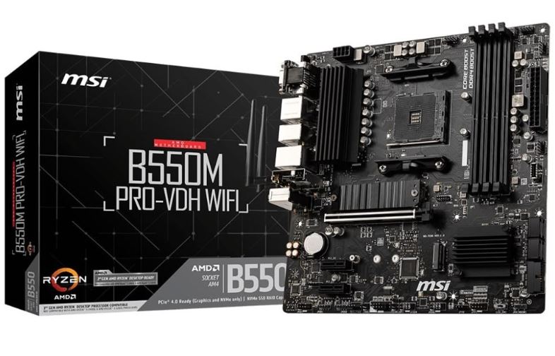 msi b550m pro vdh motherboard for budget ryzen gaming pcs