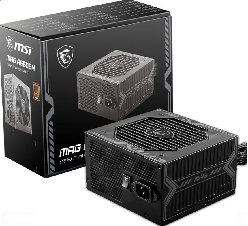 msi mag a650bn budget gaming power supply for stable fps gaming builds