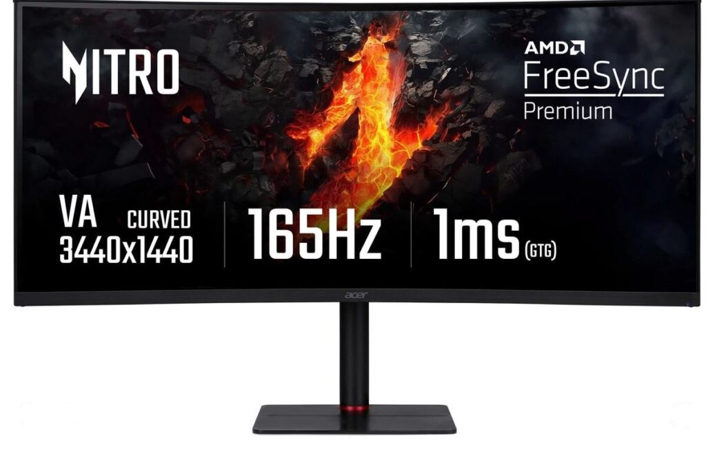 va gaming monitor panel with deep contrast and immersive visuals for gaming