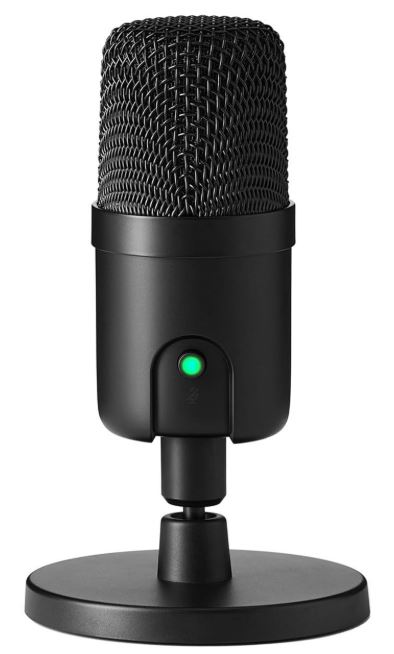 amazon basics usb condenser microphone for gaming voice chat and streaming
