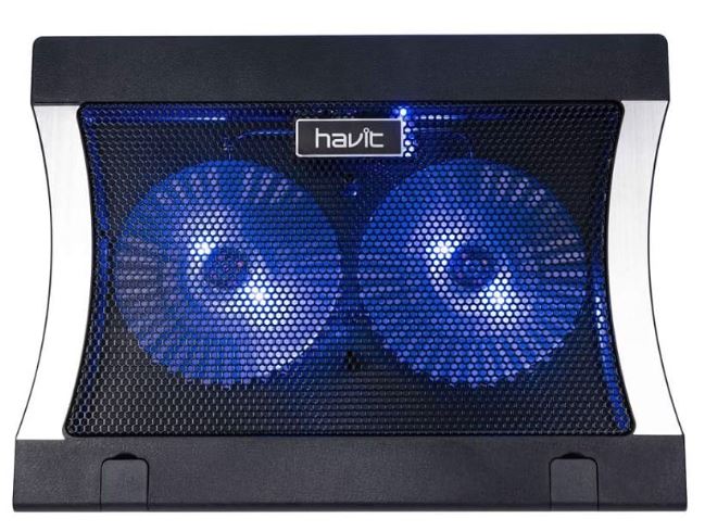 havit hv-f2056 cooling pad with three fans for gaming laptops