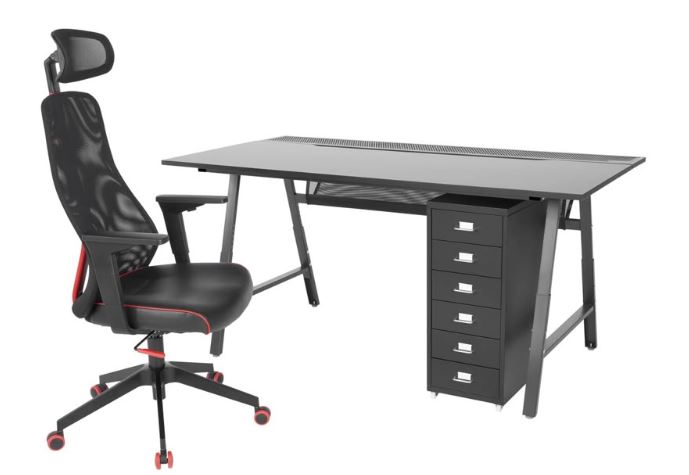 ikea utespelare gaming desk for gaming streaming and productivity