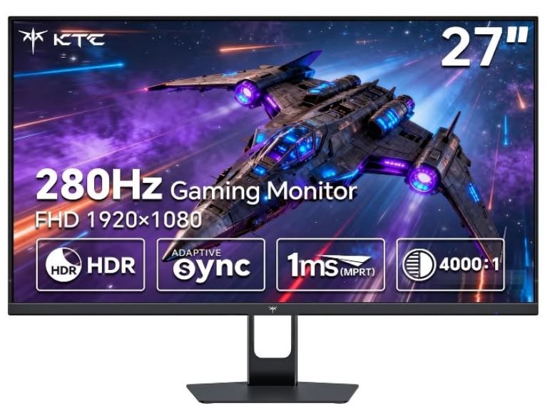 ktc h27e6 27 inch 1440p 300hz fast ips gaming monitor for fps games