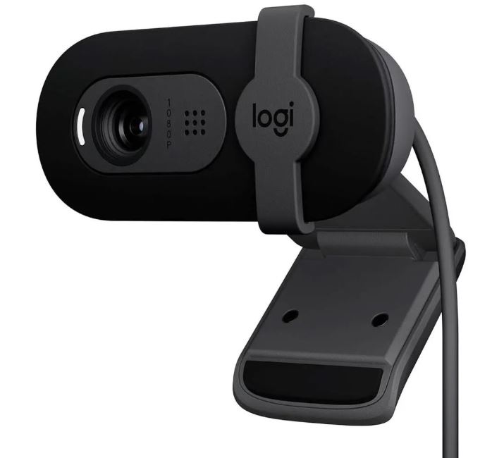 logitech brio 100 full hd webcam for gaming streaming and zoom calls