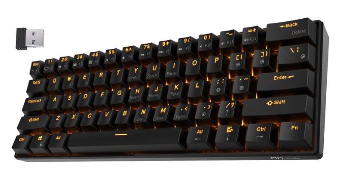 rk royal kludge rk61 wireless mechanical gaming keyboard with rgb