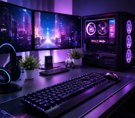 two budget gaming monitor gaming setup