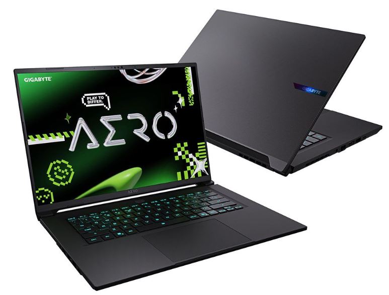 gigabyte aero gaming laptop with high resolution display for gaming and content creation