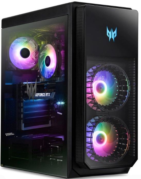 acer predator orion prebuilt gaming pc with rgb lighting and powerful airflow