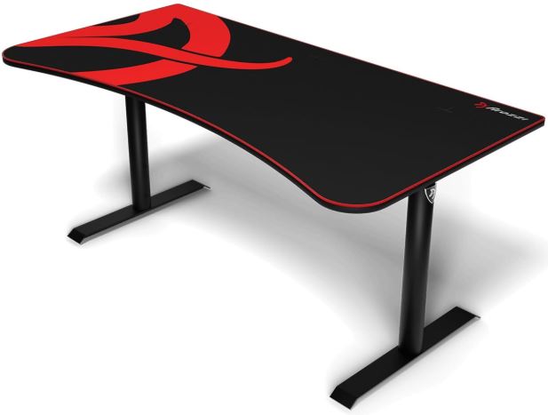 arozzi arena gaming desk with large mouse pad surface for gaming setup