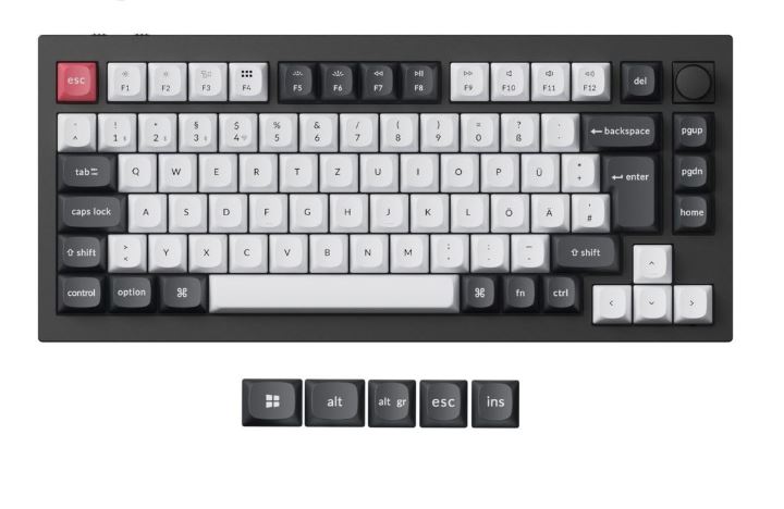 keychron q1 he hall effect mechanical keyboard for apex legends gaming