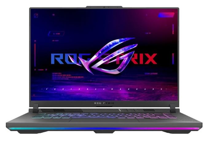 ASUS ROG Strix G16 gaming laptop running Counter-Strike 2