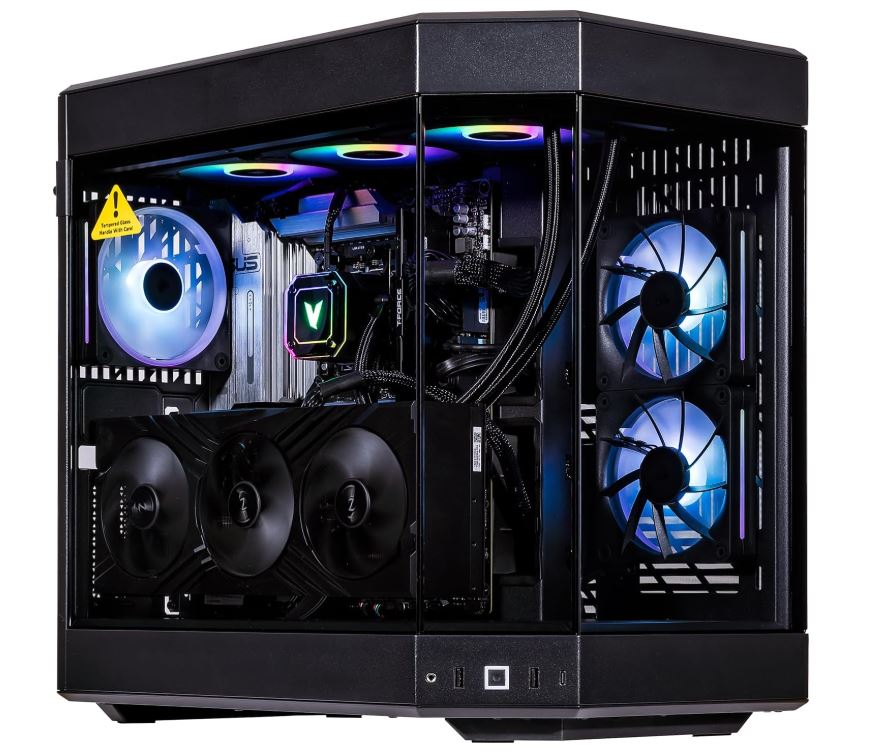 CLX Horus gaming PC with Ryzen 9 9950X3D and RTX 5080 for Counter-Strike 2 streaming