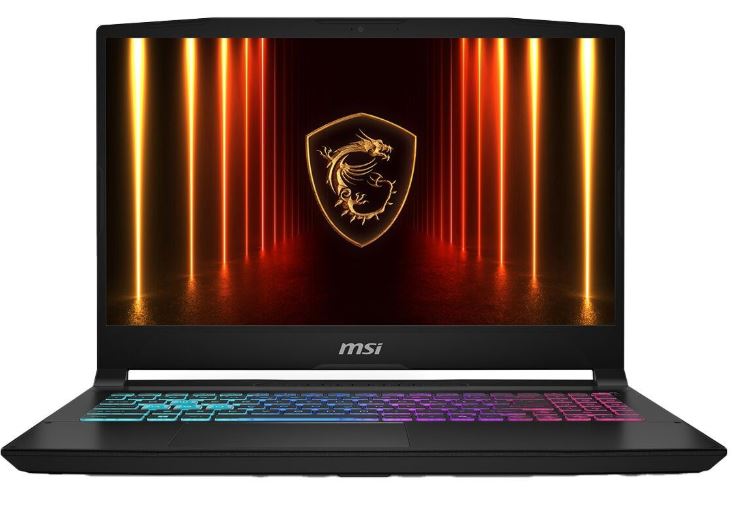 MSI Katana 15 HX gaming laptop running Counter-Strike 2